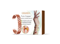 Pulseira em Cobre Puro com Terapia Magnética para Bem estar e Saúde LAXISCREED