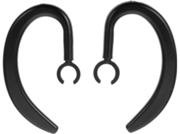 Popetpop Crochets D ' Oreille Rotatifs Support Léger Et Élastique Lot De 2 En Caoutchouc Noir 6mm Et 7mm,