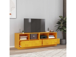 Vidaxl Móveis De Tv 2 Pcs 67x39x44 Cm Aço Amarelo Mostarda