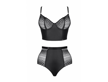 Conjunto de Lingerie DEMONIQ Preto XL