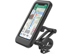 Suporte De Celular Para Bicicleta, Suporte À Prova Dágua Para Smartphone Com Tela Sensível Ao Toque, Rotação De 360°, Altura Ajustável, Preto