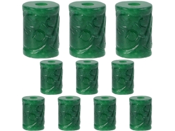 10 Peças De Contas Espaçadoras De Jade Artificial Verde