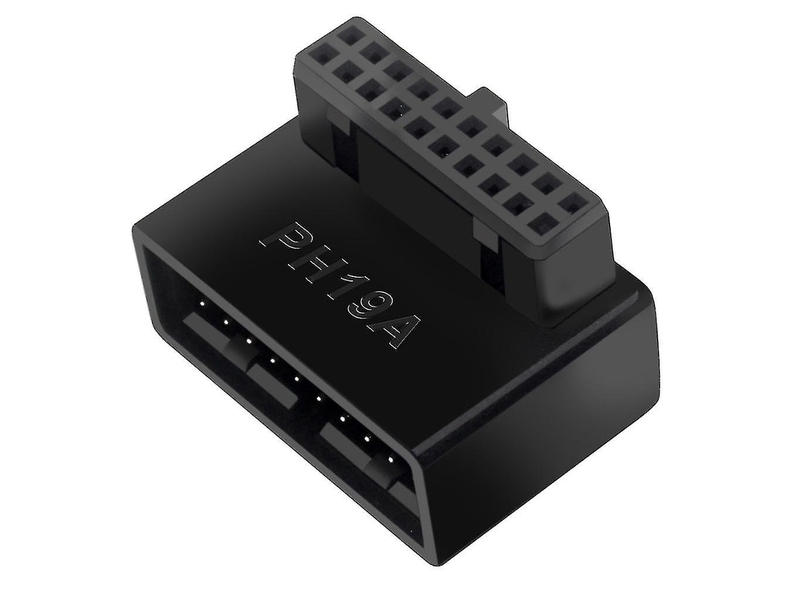 Adaptador De 90 Graus Com Conector Usb 3.0 Interno Ph19a (19/20 Pinos) Para Placas-mãe De Computador.