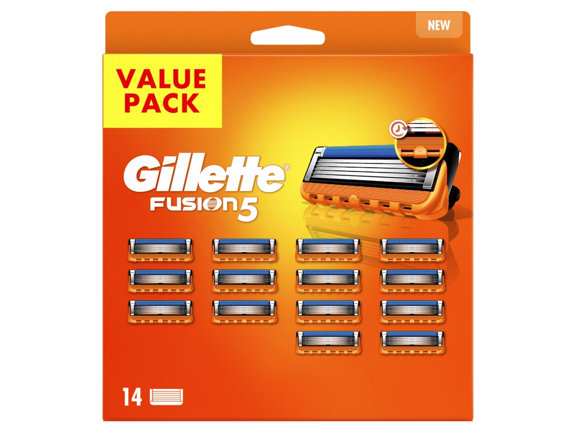 Recarga de Lâminas GILLETTE Fusion 14 unidades