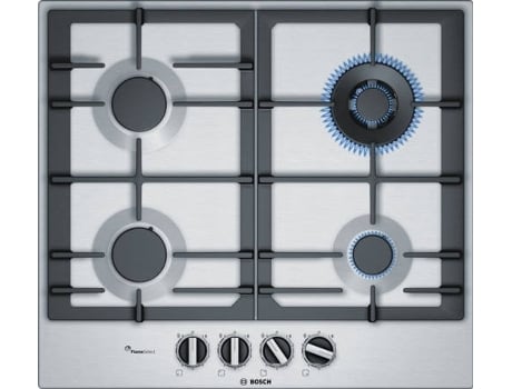 Placa de Gás BOSCH PCH6A5B90 (Gás Natural - 58.2 cm - Preto)