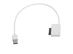 Cabo Adaptador De Drive Óptico Sata Com 7+6 Pinos Para Usb Para Laptop (branco)