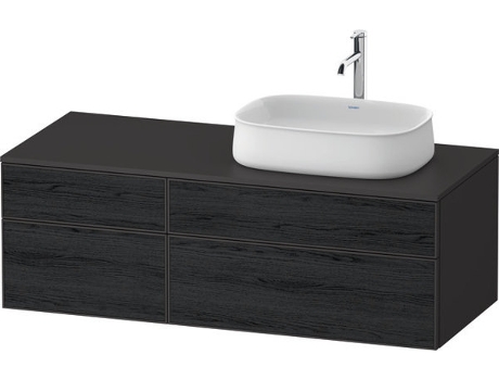 Unidade de Vaidade Da Consola DURAVIT Zencha 1300X550Mm 2 Extensões 2 Gavetas 1 Direito Recortado Ze48270
