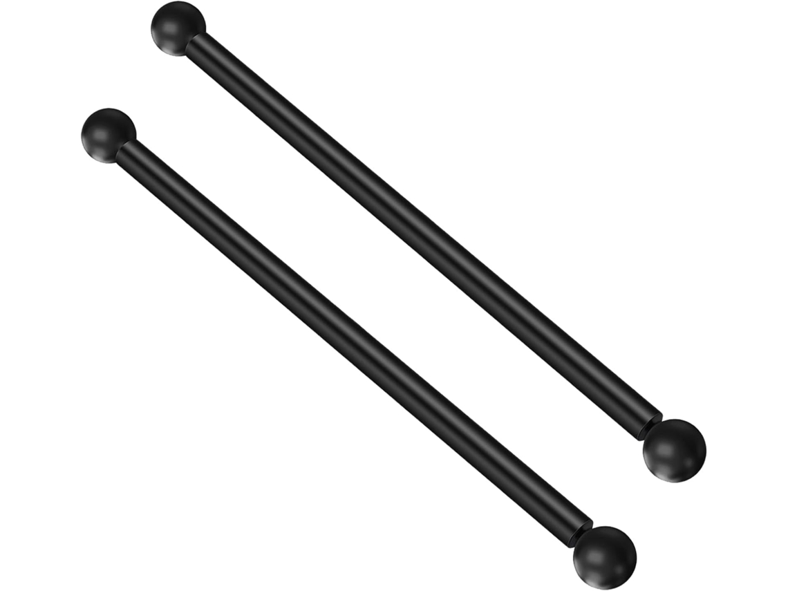 Braço De Metal Preto Para Luminária Externa De 41 Cm, Barra De Luz Robusta Com Suporte Para Escada.