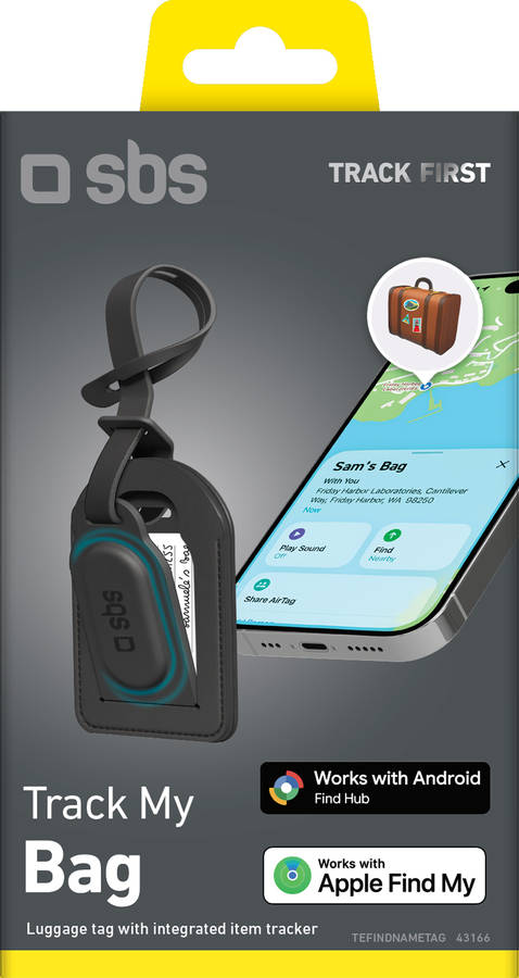 Localizador SBS My Bag (1 Unidade - Preto)