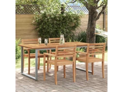 Vidaxl Mesa De Jardim Cinzeto 180 X 90 X 75 Cm