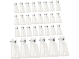 Conjunto De 30 Presilhas Plástico Com Parafusos Para Guirlandas Extern