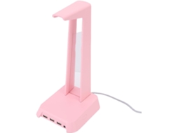 Lurelia Estação Para Auscultadores, Suporte Com Usb E Luz Gaming, Rgb, Usb, Base Antiderrapante, Metal