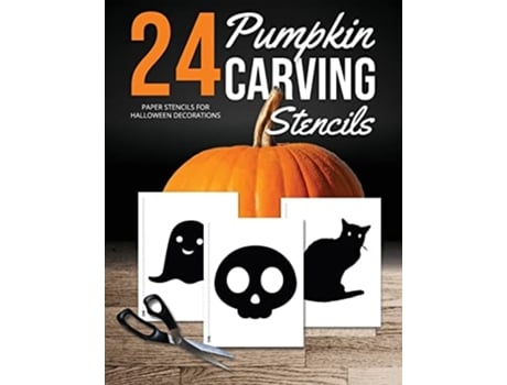 Livro Pumpkin Carving Stencils 24 Paper Stencils For Halloween Decorations De Paperbles (inglês)