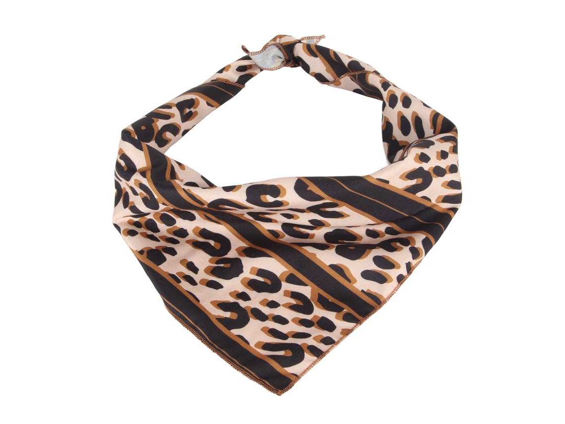 Bandanas, Babados E Cachecóis Para Cães De Padrão Leopardo Em Algodão Durável, Plegáveis E Portáteis Para Festas Other