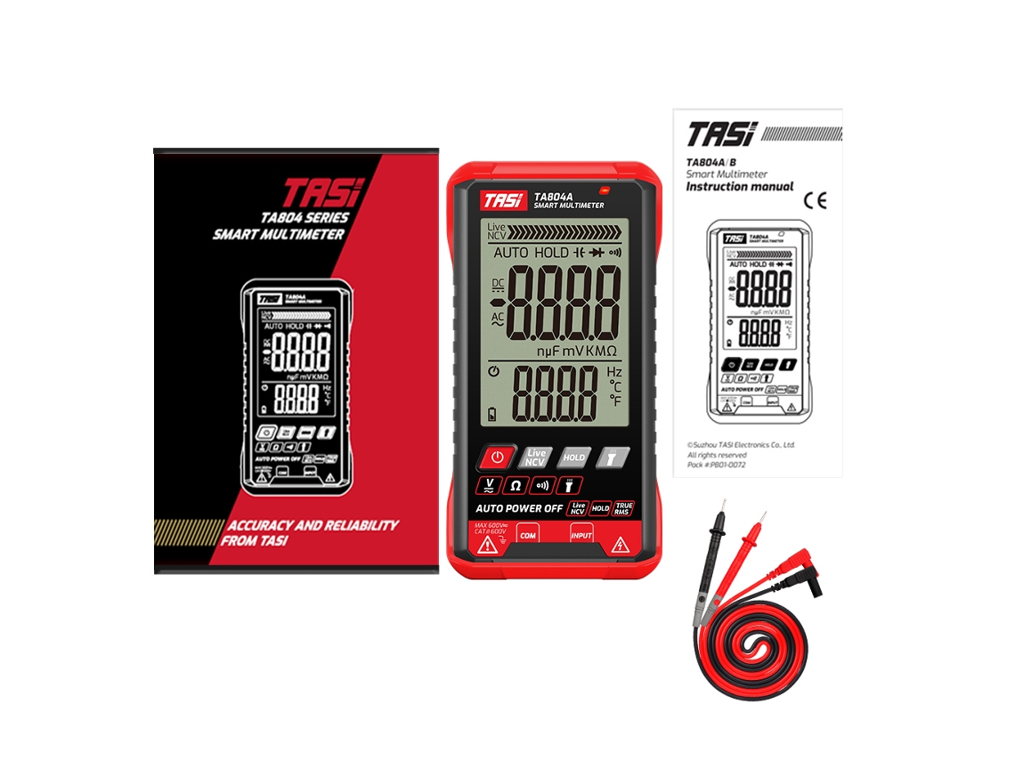 Multímetro Digital Inteligente True Rms 6000 Contagens, Testador De Voltagem Ohm Ncv Ta804a, Multímetro Digital Profissional Slowmoose