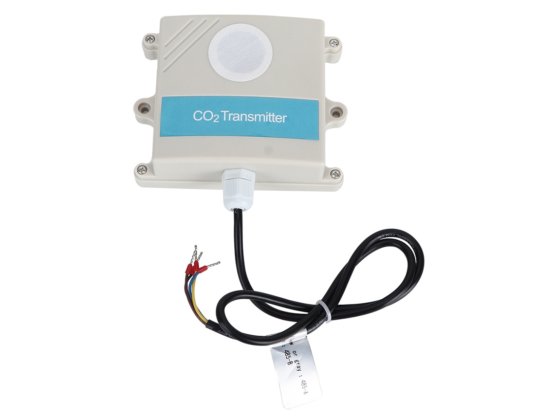 Sensor de dióxido de carbono (CO2) Primerox, transmissor para detecção industrial com RS485 Modbus.