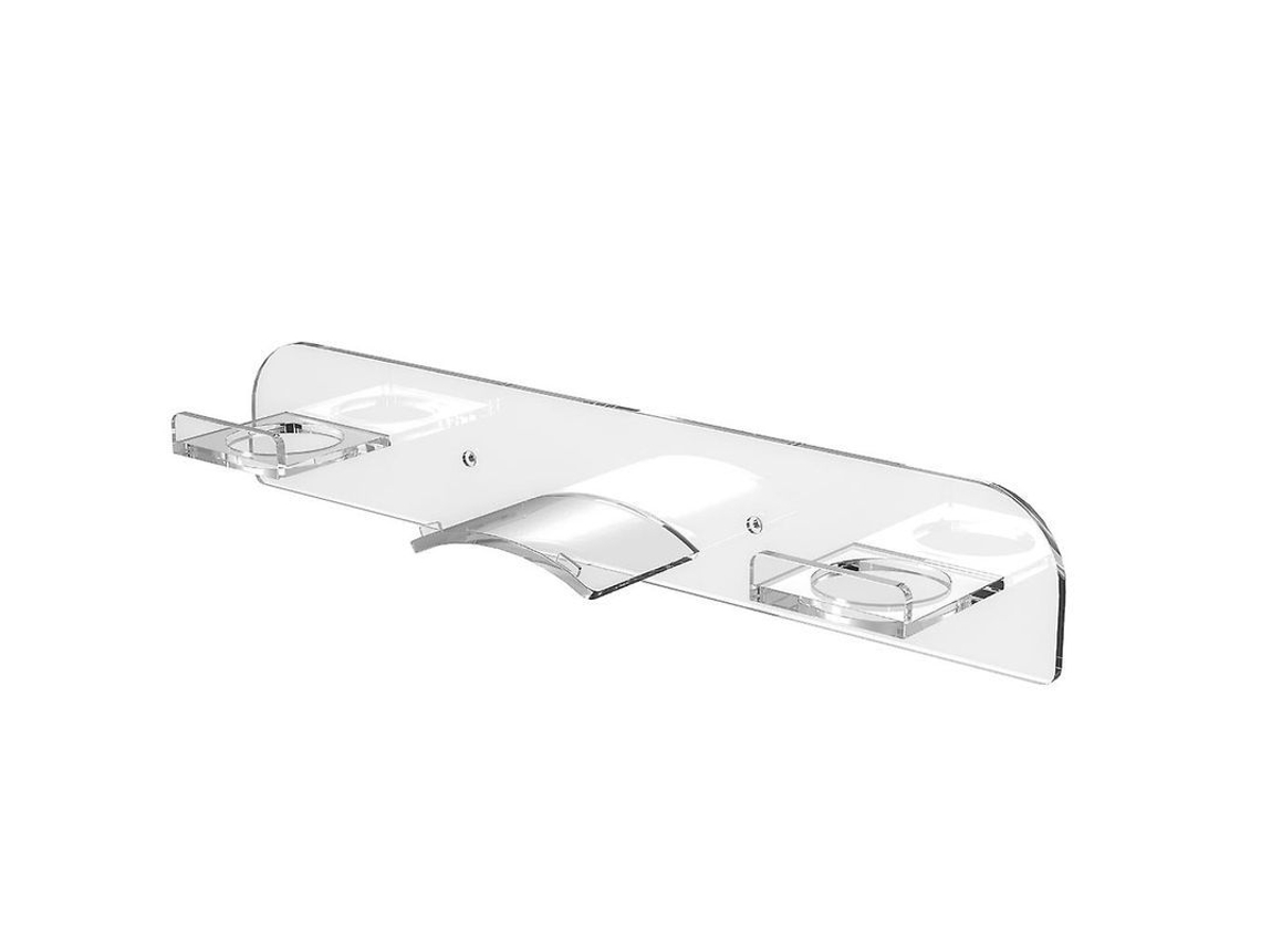 Suporte de parede YURU para fone de ouvido VR Pico 4, prateleira transparente para exibição e apoio vertical