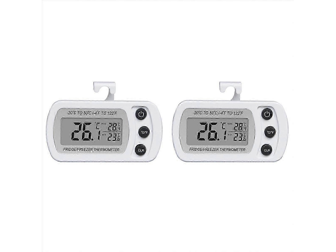 Termômetro Digital para Freezer 2x Lcd À Prova D'água Termômetro para Geladeira Termômetro Eletrônico Doméstico GOKOCO