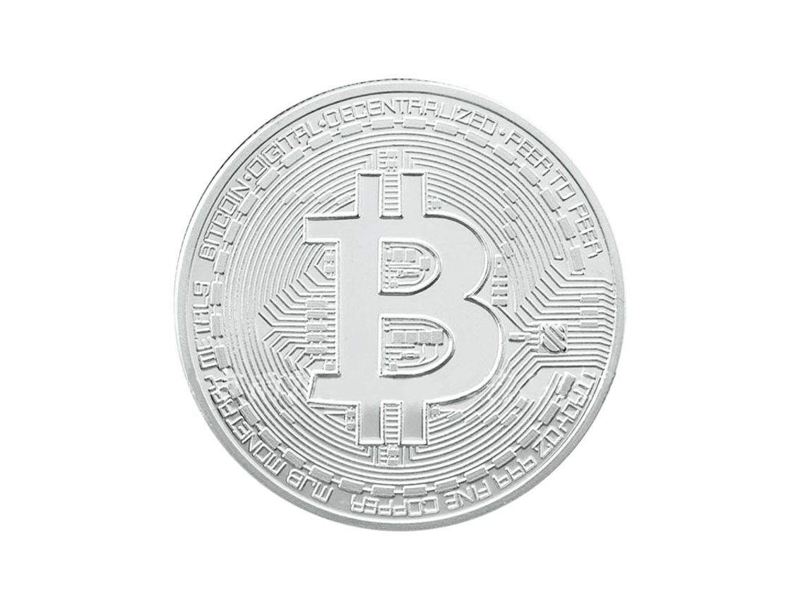 Bitcoin Banhado a Prata NORTHIX