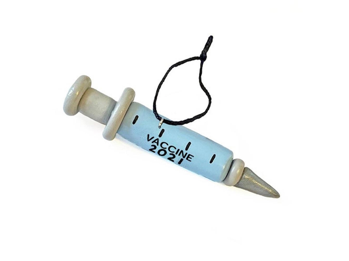 Pendura de Natal para Família com Amuletos de Vacinação LAXISCREED