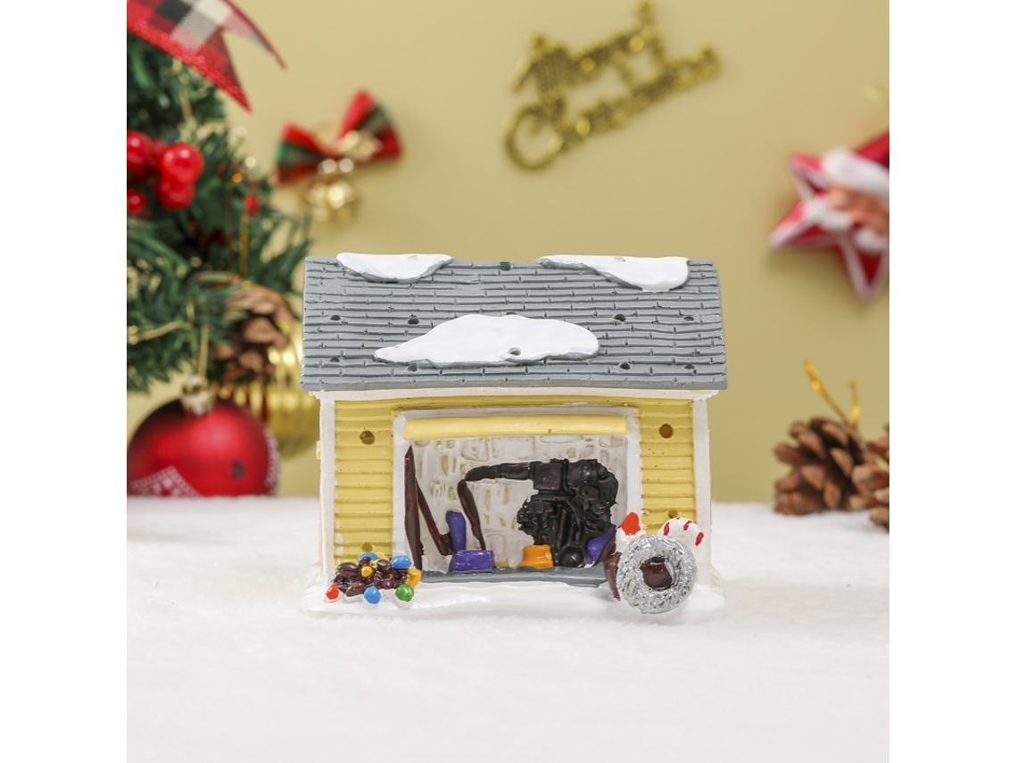 Enfeite De Natal Em Resina Com Cena De Rua Para Decoração E Presentes Elysve