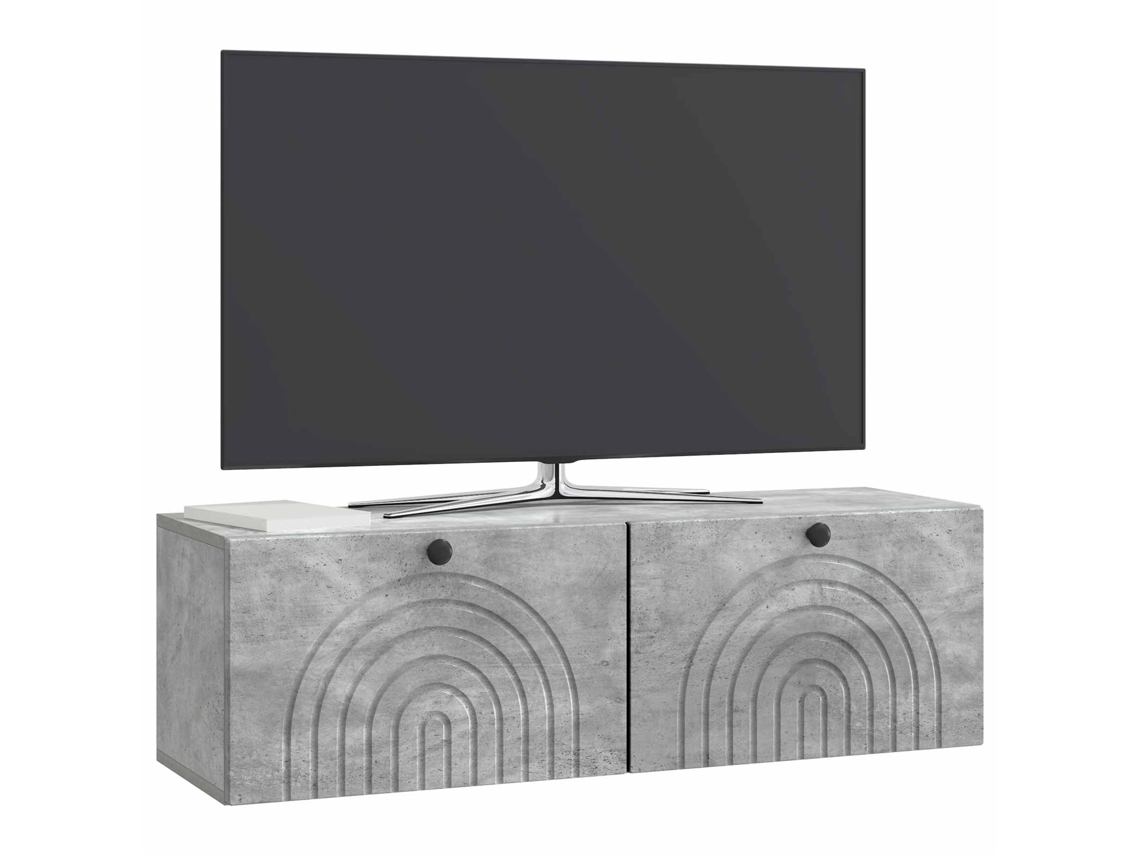 Gabinete de Tv de Parede Cinzento Cimento 98 X 31 X 30 Cm MAISON EXCLUSIVE