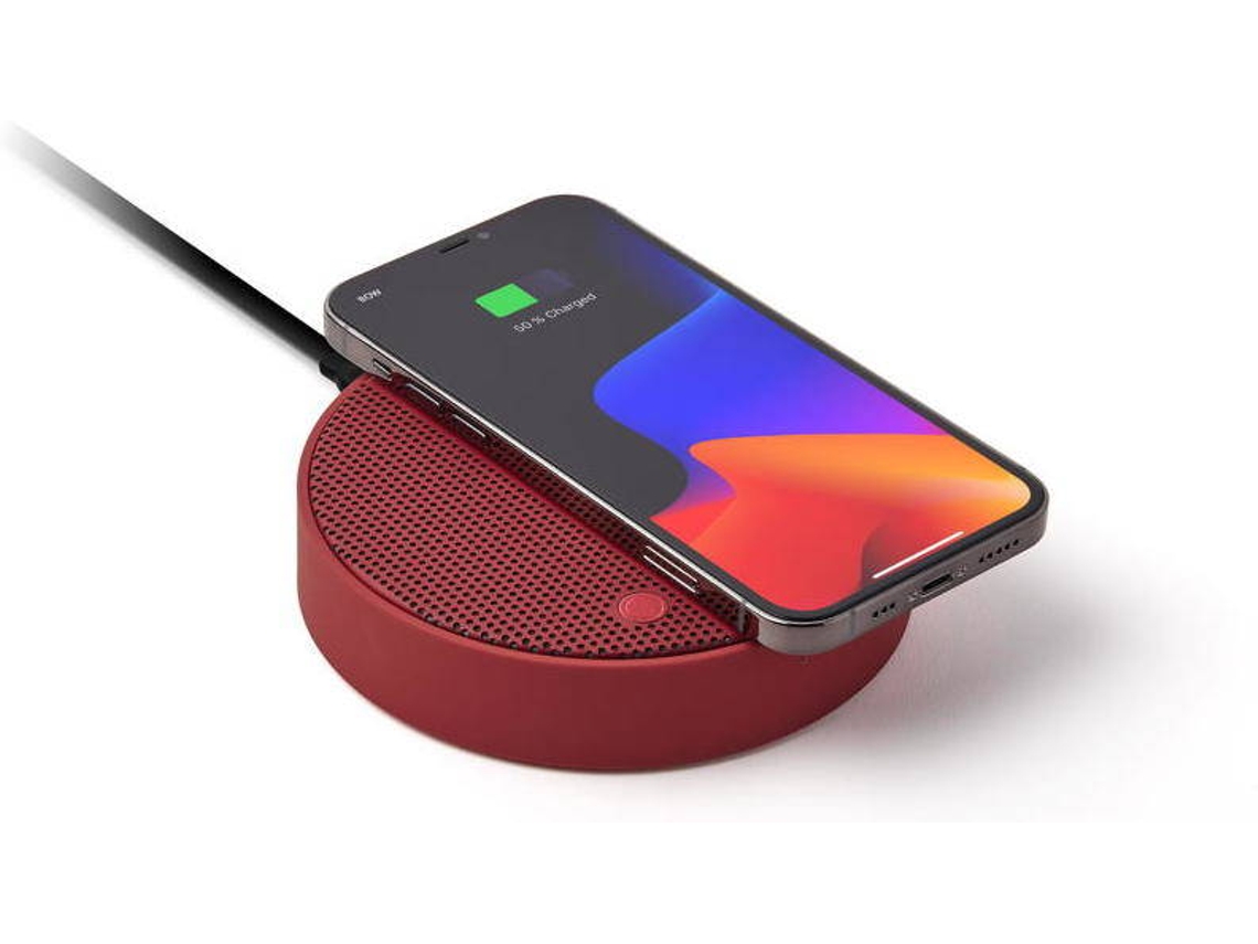 Carregador Qi+ Coluna LEXON Oslo Energy+ Vermelho