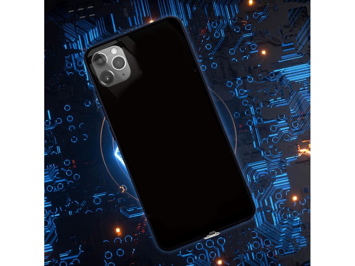 Capa de Vidro Temperado EOOCOO, com lanterna, compatível com Apple