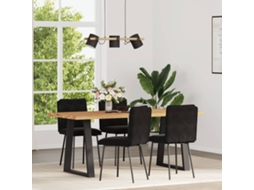 Vidaxl Cadeiras De Jantar 4 Pcs Veludo Preto