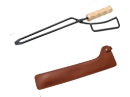Pinça De Aço Inoxidável Para Fogueira Churrasco Cabo Longo Carvão Portátil Lixo, Ideal Para Camping E Churrascos