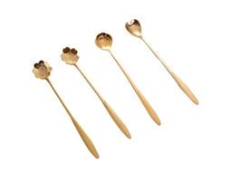 Colheres de Inox LAXISCREED Cherry Blossom Rose Cosmos Coração Longa