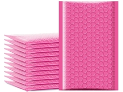 Envelopes de bolha coloridos, 50 unidades, sacos de envio impermeáveis, embalagem (para 18 cm)