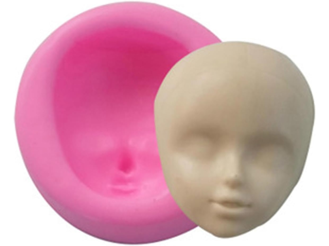 Molde De Silicone 3d Para Rosto De Boneca, Formato De Rosto De Bebê
