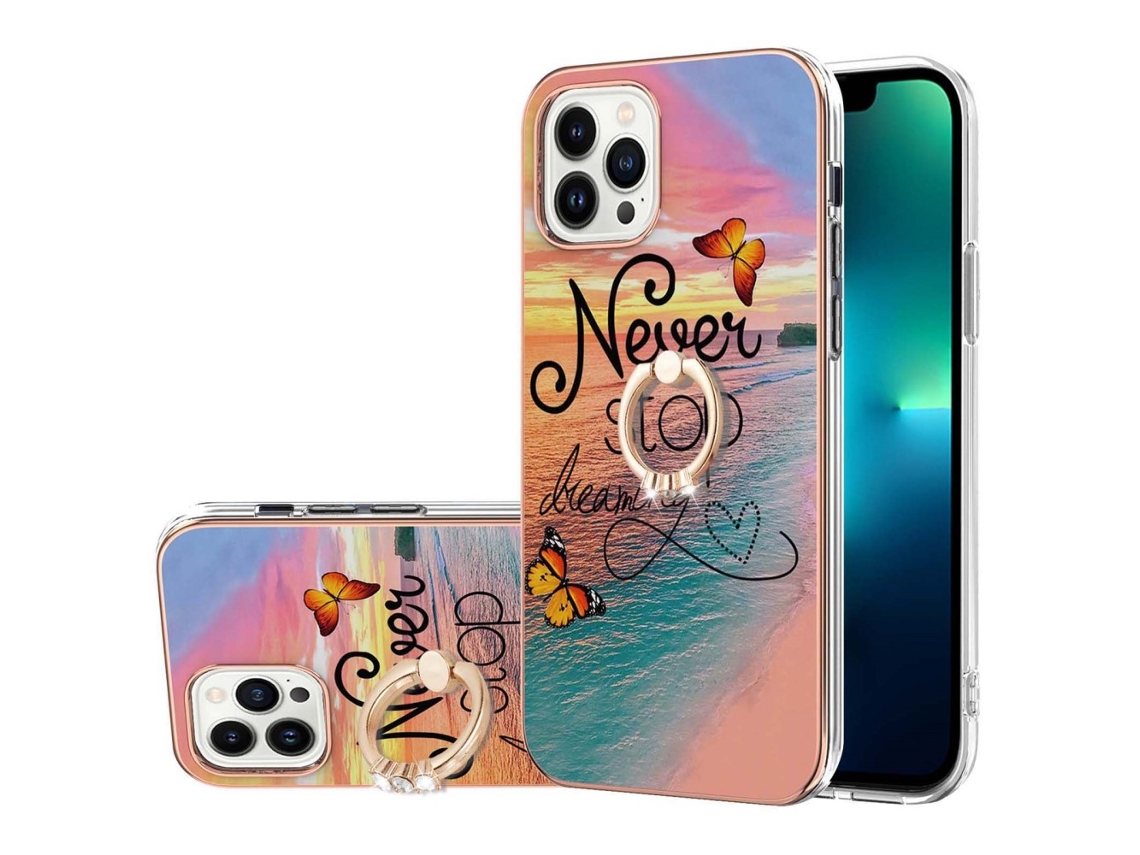 Suporte Casa Imd Galvanizado Nunca Deixe Para Iphone 15 Pro Pele Sintética