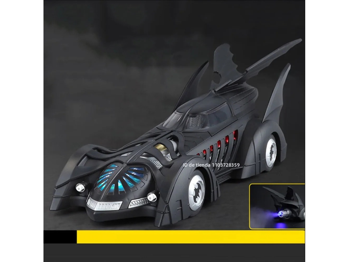 Batmóvel (estilo 1 Asa Dupla), Escala 1:18, Com Efeitos Sonoros E Luminosos, Feito De Metal E Latão.