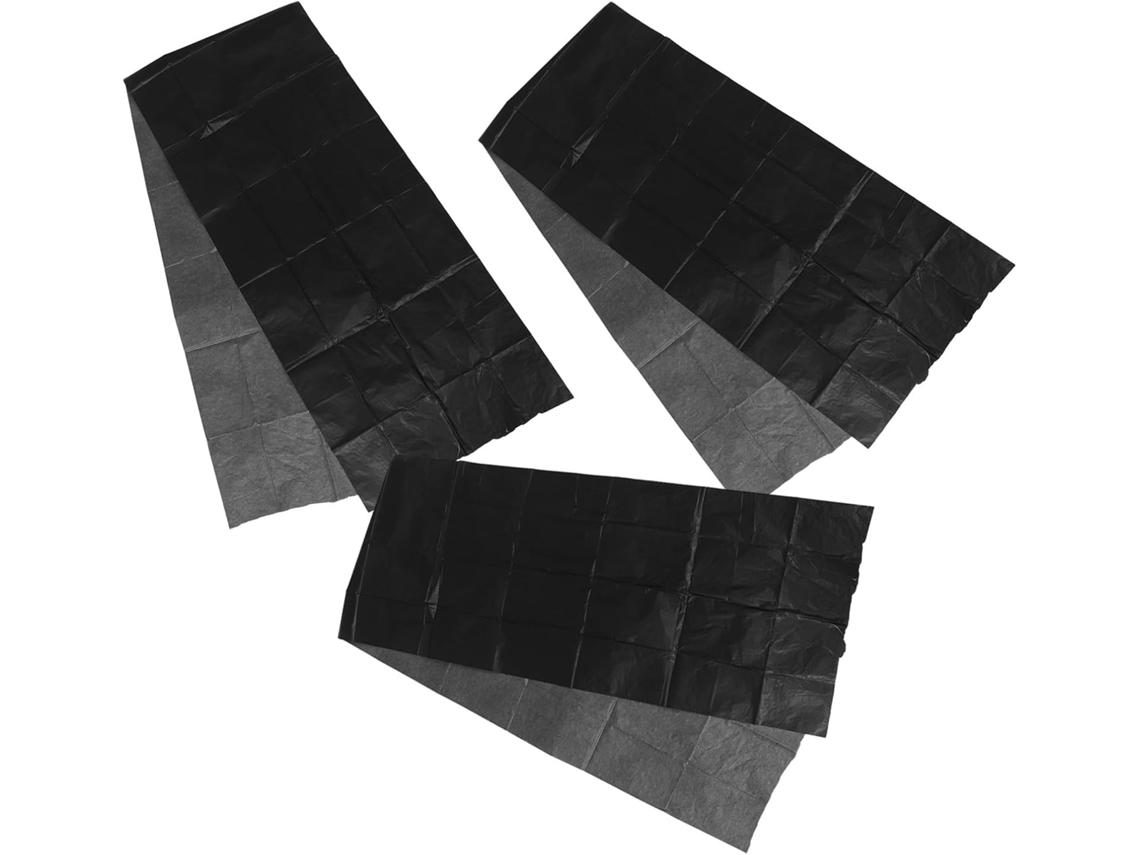 Folhas Grandes De Papel Carbono Preto, 7,6 Cm (3 Polegadas), Para Decalque, Reutilizáveis, Compatíveis