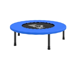 Mini Trampolim Exercício Ø81x22,5cm Pés Antiderrapantes, Carga 100kg Azul Preto