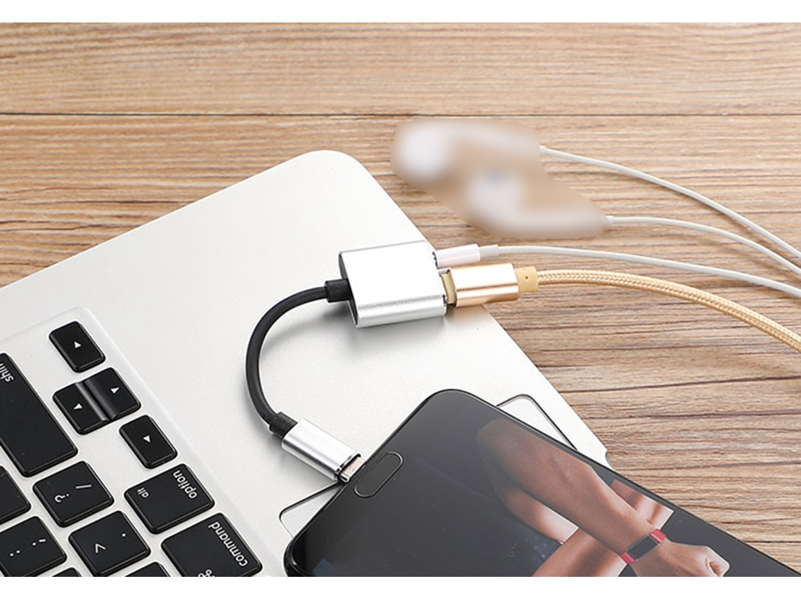 Adaptador 2 em 1 Type c Áudio e Carregamento LAXISCREED