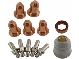 12 Lc25 Cut30 Pc210, Conjunto De Consumíveis Para Eletrodos E Cabeçotes De Corte Plasma