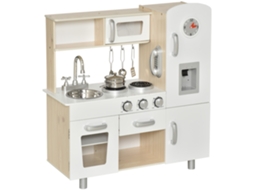 Kinderküche Com, Dims 74 X 30 X 81cm Com Zubehör. Traumküche. Spielküche. Manual Para Kinder Por 3 Dias. Kiefer. Mdf. Weiss. 74 X 30 X 81cm Ehstmind