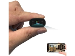 Mini câmera espiã Wi-Fi HD 1080p com visão noturna infravermelha preta Bestvite