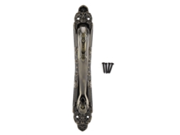 Puxador de porta de armário em cobre antigo estilo europeu (acabamento em bronze antigo, especificação de 250 mm)