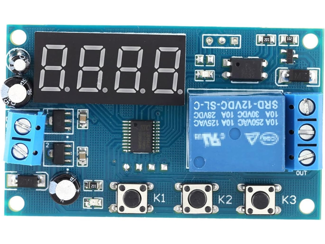 Módulo De Retardo Com Interruptor Controle Relé