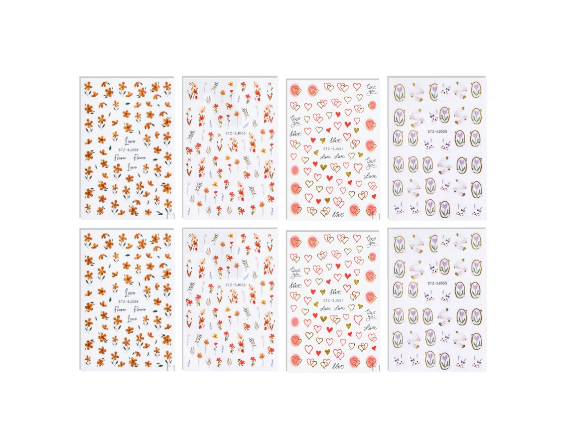 Extensões de Colagem Total e Parcial para Esmalte 504Pcs Feitas de Abs RNEMITERY
