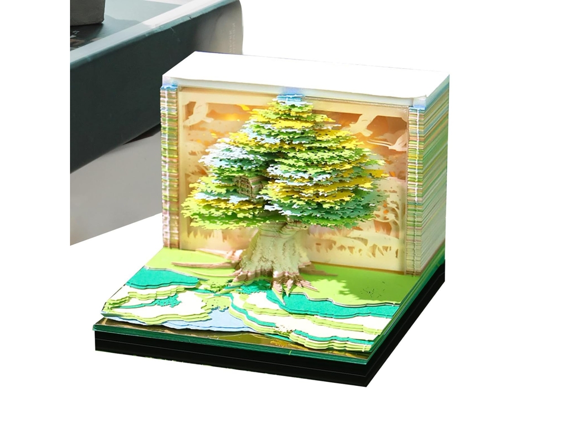 Calendário 3d | Almanaque 2026, Calendário Com Blocos Destacáveis Com Tema Da Natureza Para Casa, Escola, Vayotoy