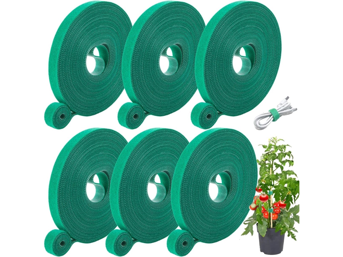 Ferramentas de jardinagem AQUAFORGE, fita para plantas, 6 rolos