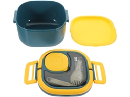 Marmita Quadrada De Plástico Pp 800ml Para Estudantes E Trabalhadores, Portátil, Resistente Ao Desgaste, Com Isolamento