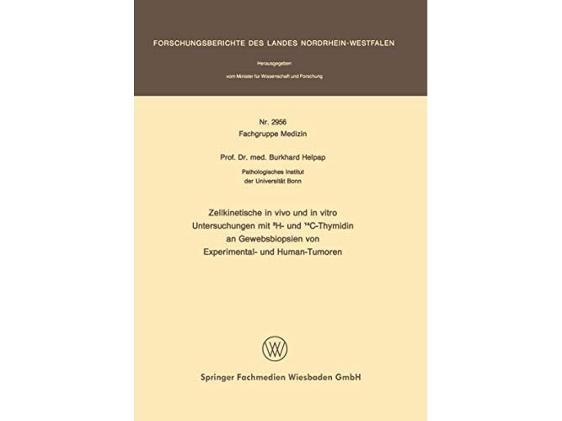 Livro Zellkinetisch In Vivo Und In Vitro De Burkhard Helpap (alemão)