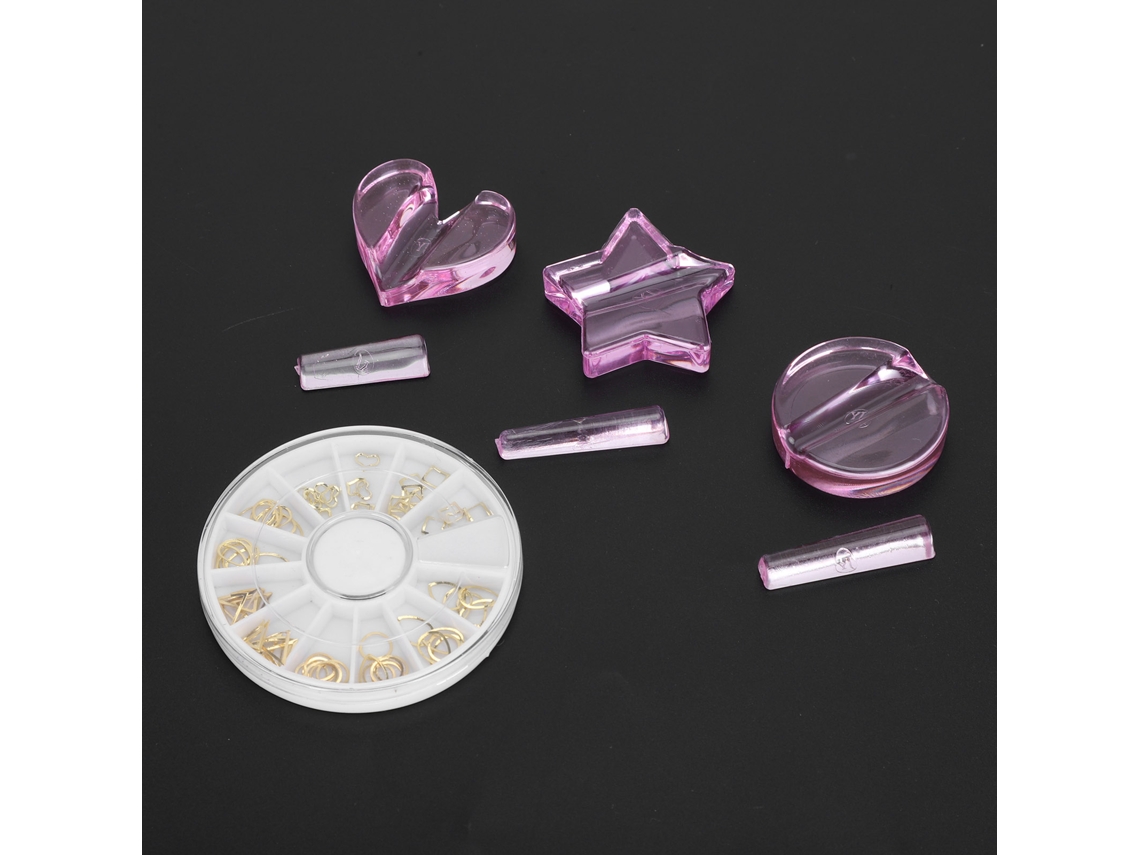 Moldes De Relevo Para Unhas (folhas De Ouro K Multicor, Combo De Formas Variadas) Eoocoo