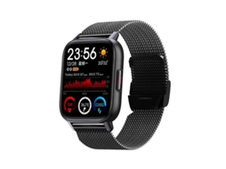 Smartwatch esportivo à prova d'água QS16Pro, aço preto. Ly Ebike